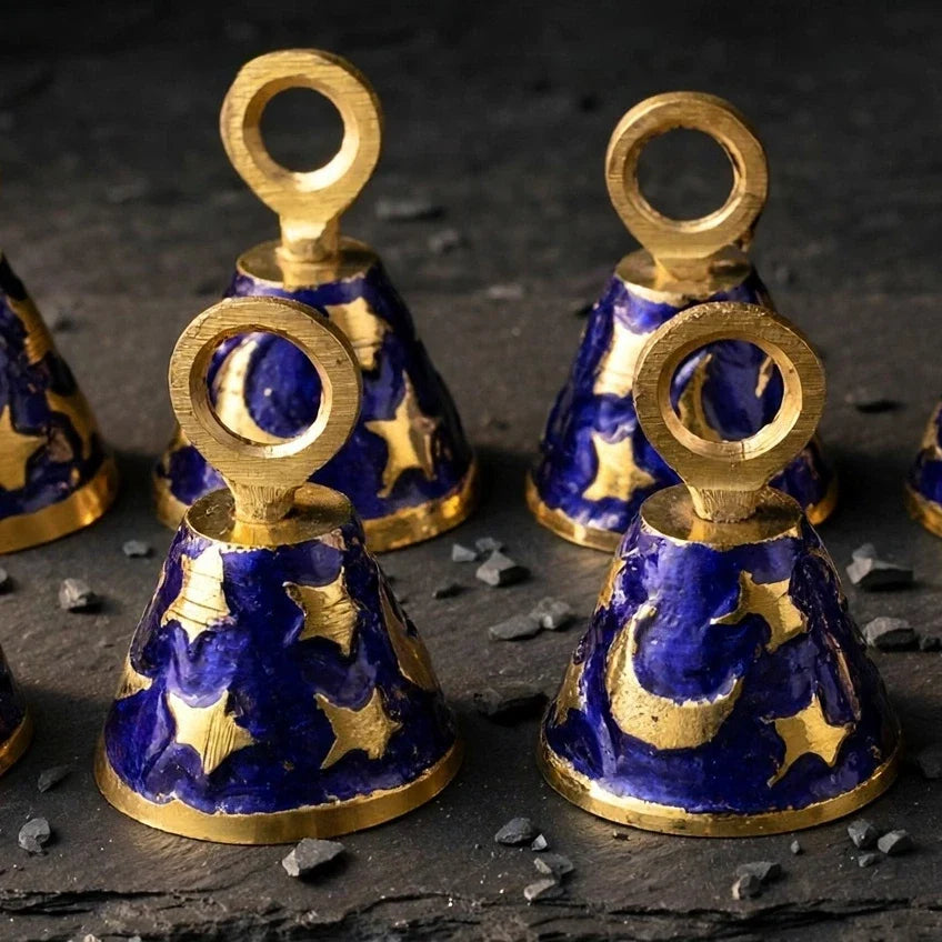 Celestial Bell set of 12 on dark slate